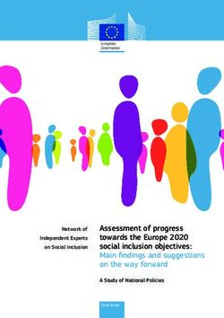 Assessment of progress towards the Europe 2020 social inclusion objectives: Main findings and suggestions on the way forward - Network of ...