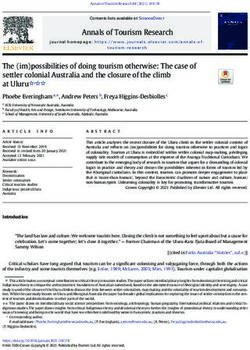 Annals of Tourism Research - Life Again