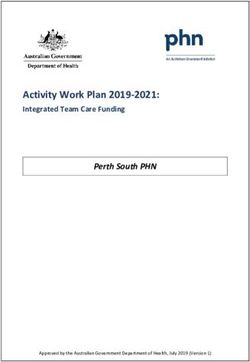 Activity Work Plan 2019-2021: Integrated Team Care Funding Perth South PHN - WAPHA