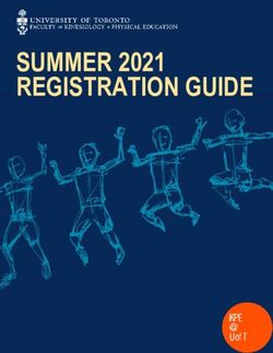 SUMMER 2021 REGISTRATION GUIDE - Faculty of ...
