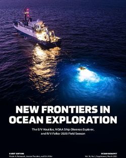 NEW FRONTIERS IN OCEAN EXPLORATION - The E/V Nautilus, NOAA Ship Okeanos Explorer, and R/V Falkor 2020 Field Season - The ...