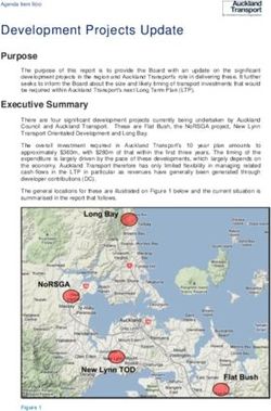 Development Projects Update - Purpose - Auckland Transport