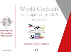 World Cocktail Championships 2019 - Associate Member Proposal - International Bartenders Association