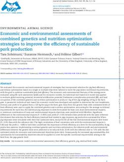 Economic and environmental assessments of combined genetics and nutrition optimization strategies to improve the efficiency of sustainable pork ...