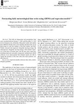 Forecasting daily meteorological time series using ARIMA and regression models