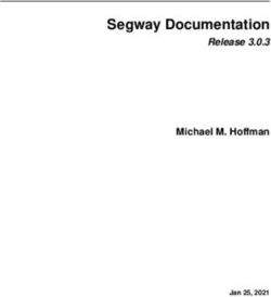 Segway Documentation Release 3.0.3 - Michael M. Hoffman - Princess Margaret Genomics Centre