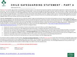 CHILD SAFEGUARDING STATEMENT - PART A - Irish Rugby
