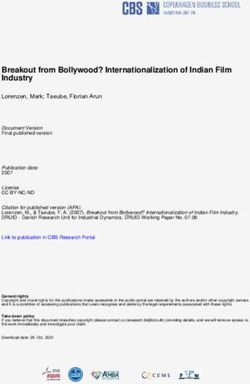 Breakout from Bollywood? Internationalization of Indian Film Industry