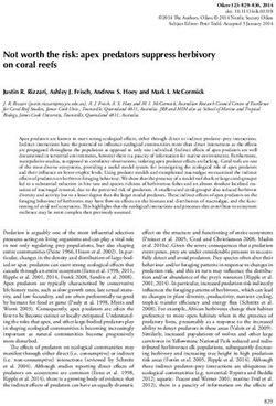 Not worth the risk: apex predators suppress herbivory on coral reefs