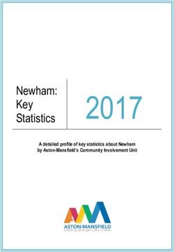 2017 Newham: Key Statistics - Aston Mansfield