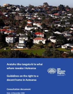 Aratohu tika tangata ki te whai whare rawaka i Aotearoa Guidelines on the right to a decent home in Aotearoa - Consultation document