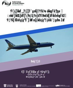 Addressing Greenhouse Gas Emissions from Business-Related Air Travel at Public Institutions: A Case Study of the University of British Columbia ...