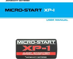 MICRO-START XP-1 USER MANUAL - Antigravity Batteries