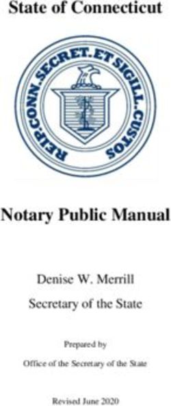 Connecticut Notary Public Manual Rev. 2023-2