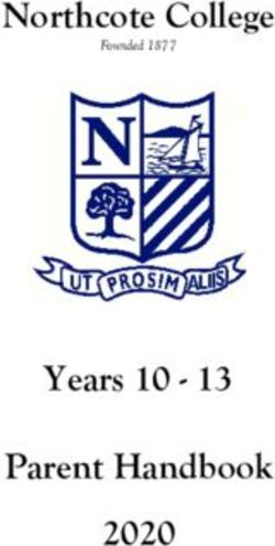 Northcote College - Years 10 - 13 Parent Handbook 2020 - Founded 1877