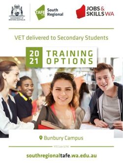 VET delivered to Secondary Students - Training Options 2021