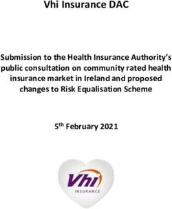 Vhi Insurance DAC Submission to the Health Insurance Authority's public consultation on community rated health insurance market in Ireland and ...