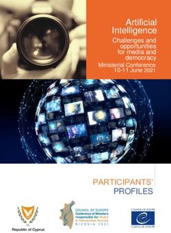 Artificial Intelligence - Challenges and opportunities for media and democracy Ministerial Conference 10-11 June 2021 - Coe