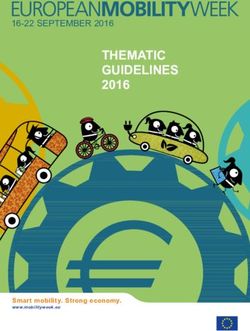 THEMATIC GUIDELINES 2016 - 16-22 SEPTEMBER 2016 - Smart mobility. Strong economy - European Mobility Week