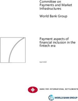 Committee on Payments and Market Infrastructures World Bank Group Payment aspects of financial inclusion in the fintech era - April 2020 - Bis