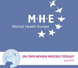UN CRPD REVIEW PROCESS TOOLKIT - June 2019 - Mental Health Europe