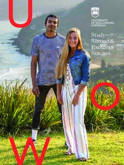 Study Abroad & Exchange 2020/2021 - Study Abroad & Global Engagement