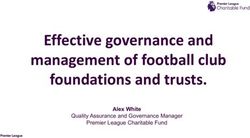 Effective governance and management of football club foundations and trusts - Alex White - EFDN