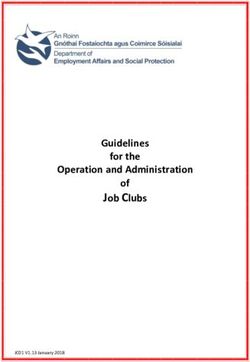 Job Clubs Guidelines for the Operation and Administration of
