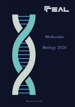 Molecular Biology 2020 - Research use only - Real Laboratory