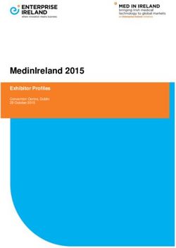 MEDINIRELAND 2015 EXHIBITOR PROFILES CONVENTION CENTRE, DUBLIN 29 OCTOBER 2015 - MED IN IRELAND