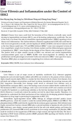 Liver Fibrosis and Inflammation under the Control of - ERK2 - MDPI
