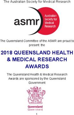 2018 QUEENSLAND HEALTH & MEDICAL RESEARCH AWARDS - The Australian Society for Medical Research