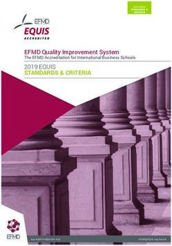 EFMD Quality Improvement System - STANDARDS & CRITERIA 2019 EQUIS The EFMD Accreditation for International Business Schools