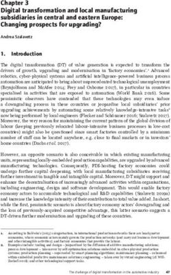Digital transformation and local manufacturing subsidiaries in central and eastern Europe: Changing prospects for upgrading?