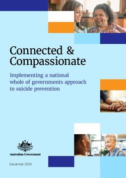 Connected & Compassionate - Implementing a national whole of governments approach to suicide prevention - National Mental Health ...