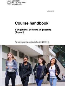 Course handbook BEng (Hons) Software Engineering (Top-up) - For admission to certificate level in 2017/18 - London Met Student Zone