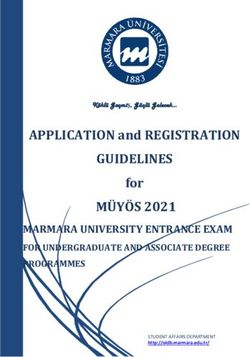 GUIDELINES MÜYÖS 2021 - APPLICATION and REGISTRATION for MARMARA UNIVERSITY ENTRANCE EXAM