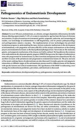 Pathogenomics of Endometriosis Development - MDPI