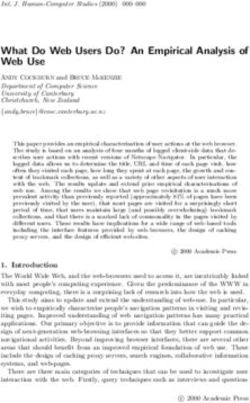 What Do Web Users Do? An Empirical Analysis of Web Use