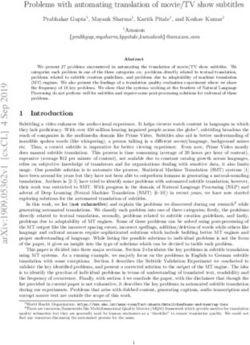 Problems with automating translation of movie/TV show subtitles