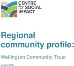 Regional community profile: Wellington Community Trust