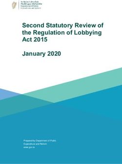Second Statutory Review of the Regulation of Lobbying Act 2015 January 2020