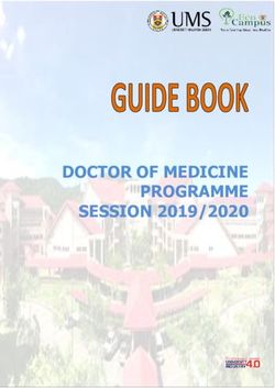 DOCTOR OF MEDICINE PROGRAMME SESSION 2019/2020 - Universiti ...