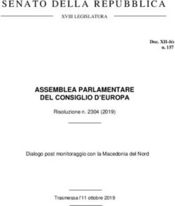 SENATO DELLA REPUBBLICA - ASSEMBLEA PARLAMENTARE DEL CONSIGLIO D'EUROPA