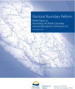 Electoral Boundary Reform: White Paper on Amending the British Columbia Electoral Boundaries Commission Act November 2013