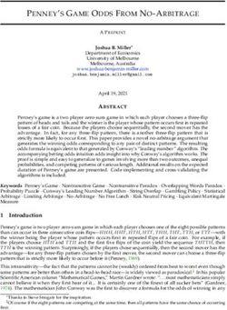 PENNEY'S GAME ODDS FROM NO-ARBITRAGE - OSF