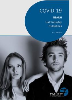 COVID-19 NZARH Hair Industry Guidelines - NZ Association of Registered Hairdressers