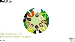 2021 First Steps into the Labour Market - Bulgaria - Deloitte