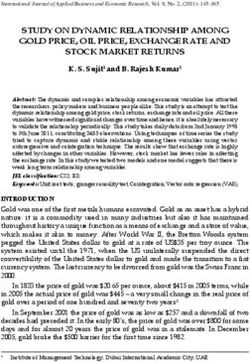 STUDY ON DYNAMIC RELATIONSHIP AMONG GOLD PRICE, OIL PRICE, EXCHANGE RATE AND STOCK MARKET RETURNS