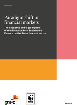 Paradigm shift in financial markets - The economic and legal impacts of the EU Action Plan Sustainable Finance on the Swiss financial sector - bei ...